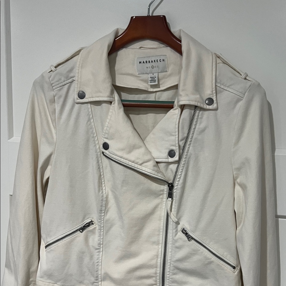Anthropologie Marrakech Jaxon Knit Moto Jacket Sz S - Picture 2 of 13